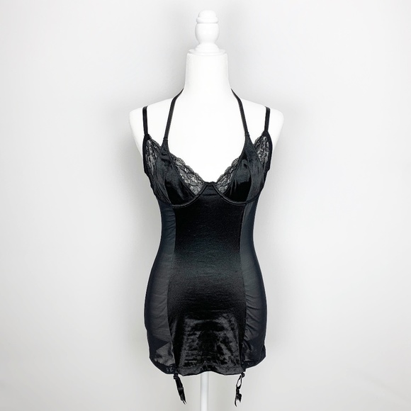 Frederick's of Hollywood Other - FREDERICKS Seduction Satin Lace Peek-A-Boo…